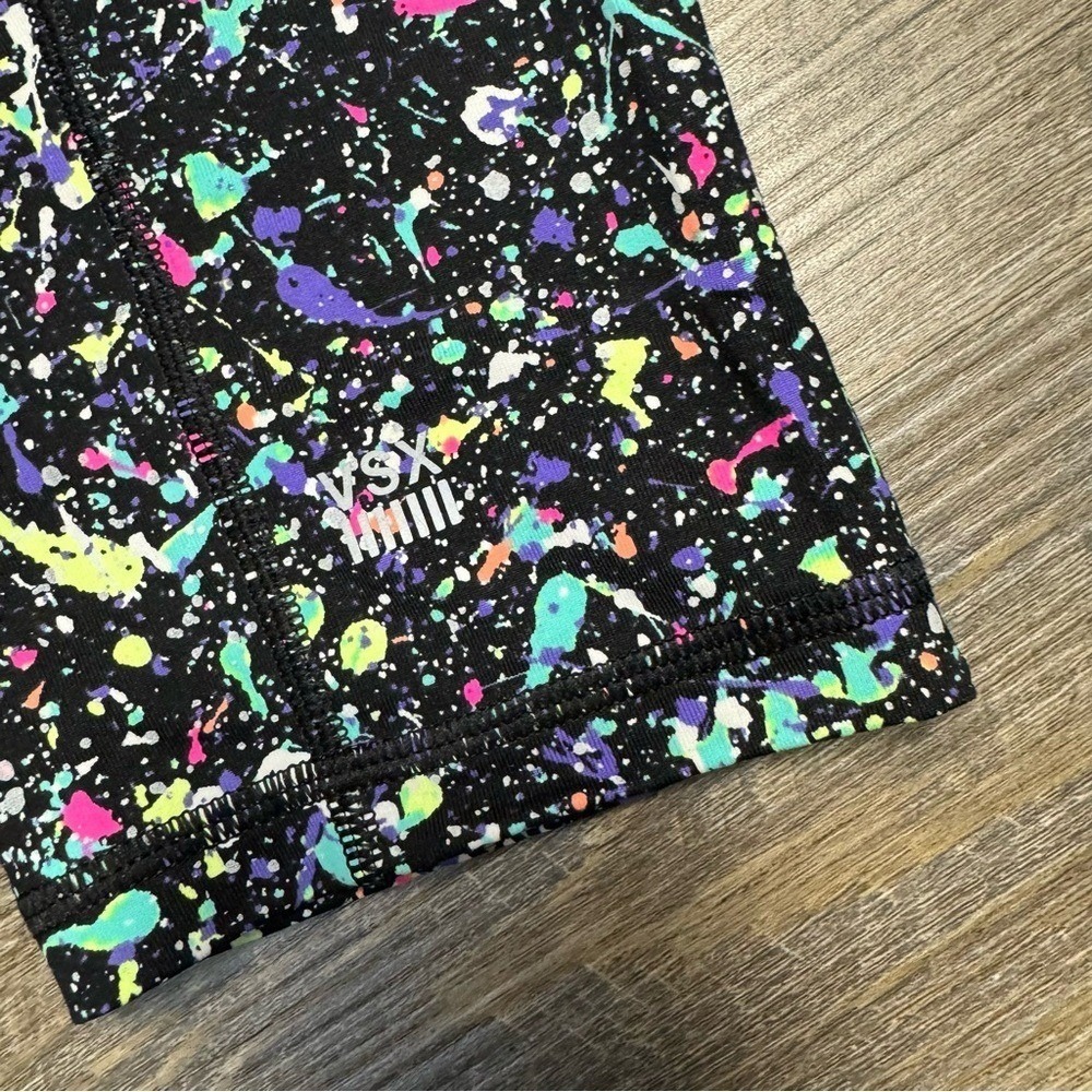 Victoria's Secret VSX Sport Knockout Crop Medium Rise, Splattered Paint, Small - Picture 6 of 7